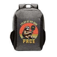 Funny Sloth Pickleball Player And Paddleball Gift Vector Backpack