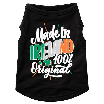 Funny St Patricks Day Made In Ireland 100% Original Doggie Tank