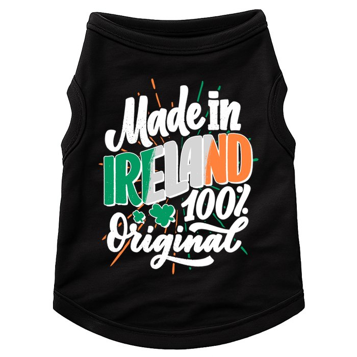 Funny St Patricks Day Made In Ireland 100% Original Doggie Tank