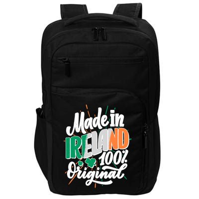 Funny St Patricks Day Made In Ireland 100% Original Impact Tech Backpack