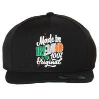 Funny St Patricks Day Made In Ireland 100% Original Wool Snapback Cap
