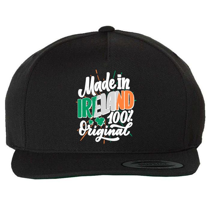 Funny St Patricks Day Made In Ireland 100% Original Wool Snapback Cap