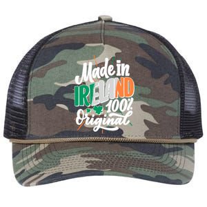 Funny St Patricks Day Made In Ireland 100% Original Retro Rope Trucker Hat Cap