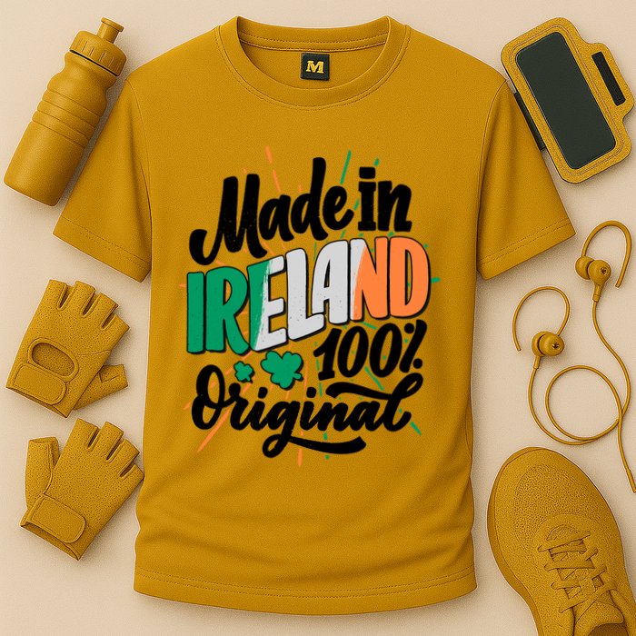 Funny St Patricks Day Made In Ireland 100% Original Cooling Performance Crew T-Shirt