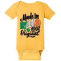 Funny St Patricks Day Made In Ireland 100% Original Baby Bodysuit