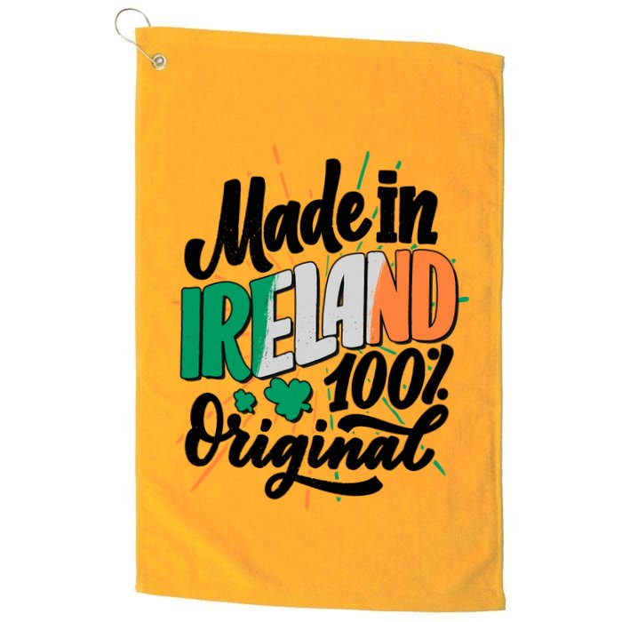 Funny St Patricks Day Made In Ireland 100% Original Golf Towel
