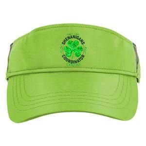 Funny St Patrick's Day Shenanigans Coordinator Lucky Shamrock Clover Adult Drive Performance Visor