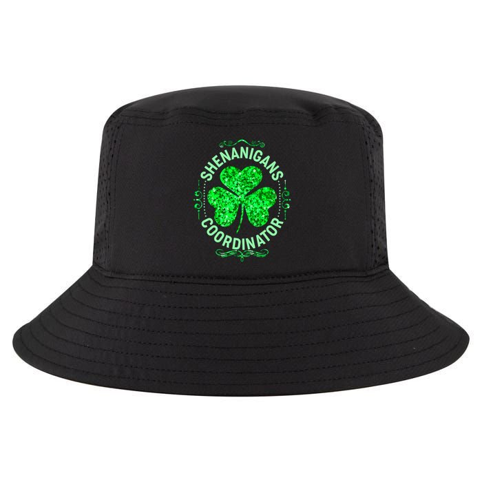 Funny St Patrick's Day Shenanigans Coordinator Lucky Shamrock Clover Cool Comfort Performance Bucket Hat