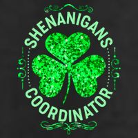 Funny St Patrick's Day Shenanigans Coordinator Lucky Shamrock Clover Cool Comfort Performance Bucket Hat
