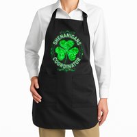 Funny St Patrick's Day Shenanigans Coordinator Lucky Shamrock Clover Apron