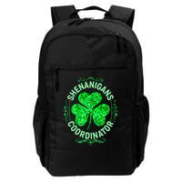 Funny St Patrick's Day Shenanigans Coordinator Lucky Shamrock Clover Daily Commute Backpack