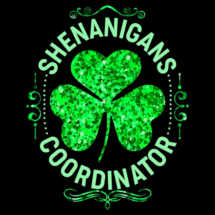 Funny St Patrick's Day Shenanigans Coordinator Lucky Shamrock Clover Daily Commute Backpack