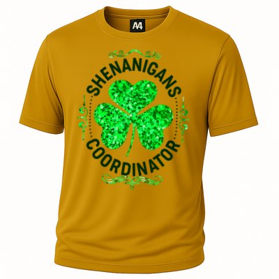 Funny St Patrick's Day Shenanigans Coordinator Lucky Shamrock Clover Performance Shirt