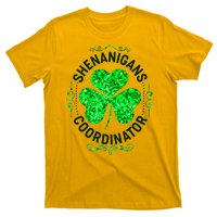 Funny St Patrick's Day Shenanigans Coordinator Lucky Shamrock Clover T-Shirt