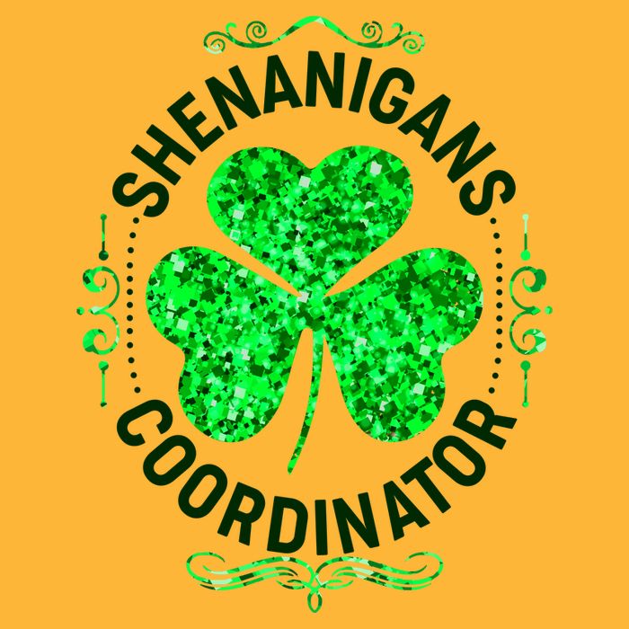 Funny St Patrick's Day Shenanigans Coordinator Lucky Shamrock Clover Baby Bodysuit