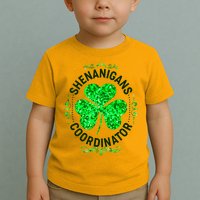 Funny St Patrick's Day Shenanigans Coordinator Lucky Shamrock Clover Toddler T-Shirt