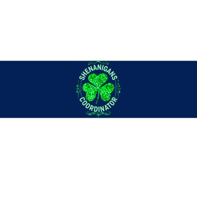 Funny St Patrick's Day Shenanigans Coordinator Lucky Shamrock Clover Bumper Sticker