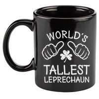 Funny St Patricks Day Gnome Worlds Tallest Leprechaun 11oz C Handle Ceramic Mug