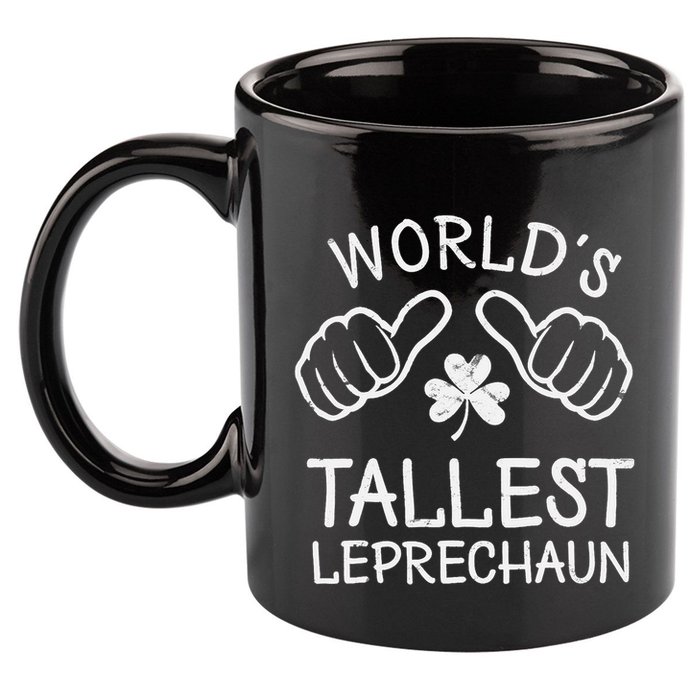 Funny St Patricks Day Gnome Worlds Tallest Leprechaun 11oz C Handle Ceramic Mug