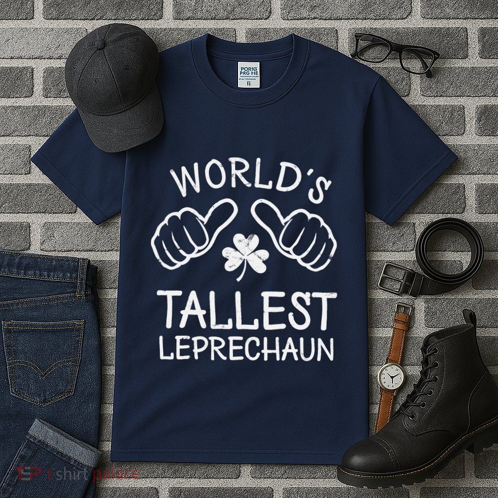 Funny St Patricks Day Gnome Worlds Tallest Leprechaun Tall T-Shirt