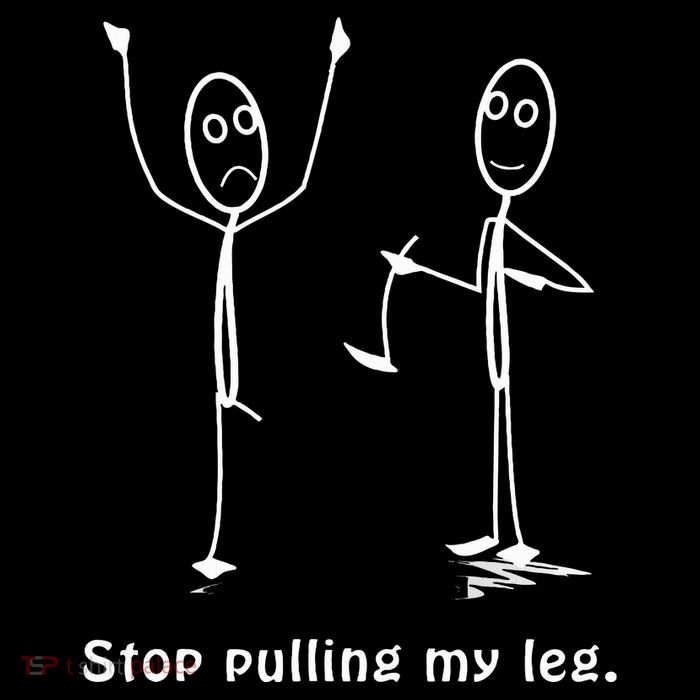 Funny Stop Pulling My Leg Stickman Costume Stick Figure Flatbill Hat