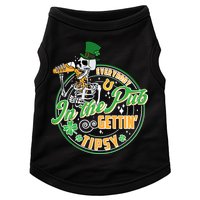 Funny St Patricks Day Everybody In The Pub Gettin Tipsy Skeleton Beer Doggie Tank