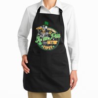 Funny St Patricks Day Everybody In The Pub Gettin Tipsy Skeleton Beer Apron