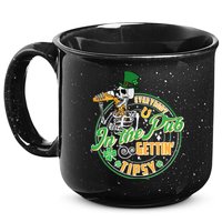 Funny St Patricks Day Everybody In The Pub Gettin Tipsy Skeleton Beer 15oz Campfire Ceramic Mug
