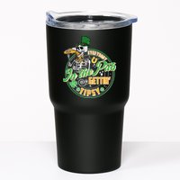 Funny St Patricks Day Everybody In The Pub Gettin Tipsy Skeleton Beer Tumbler