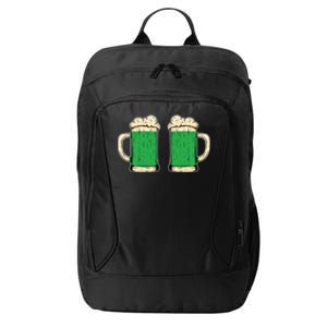 Funny St Patricks Day Ing Irish Shamrock Green Beer Cute Gift City Backpack