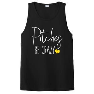 Funny Softball Pitching Home Run Pitches Be Crazy Gift PosiCharge Competitor Tank