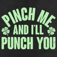 Funny St Patrick's Day Pinch Me And I'll Punch You Adult Drive Performance Visor