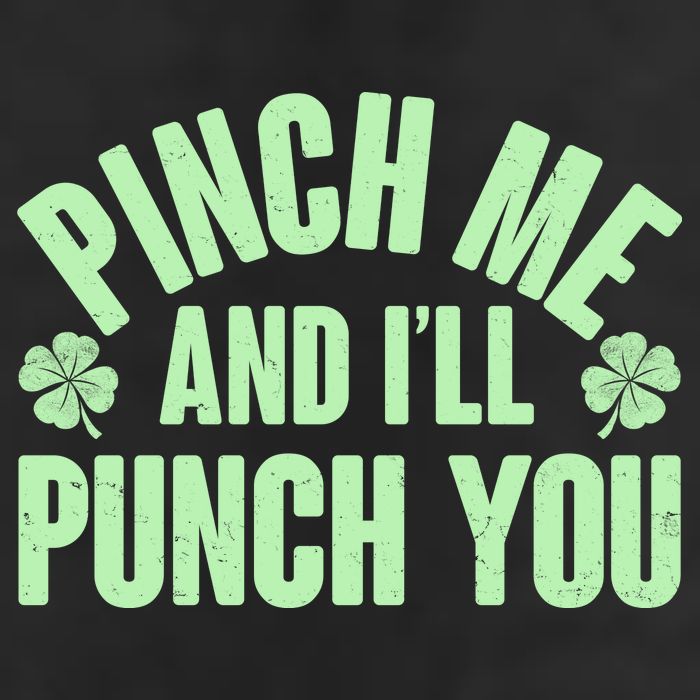 Funny St Patrick's Day Pinch Me And I'll Punch You Adult Drive Performance Visor