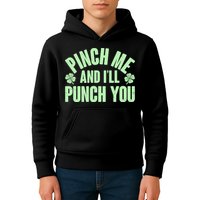 Funny St Patrick's Day Pinch Me And I'll Punch You Kids Hoodie