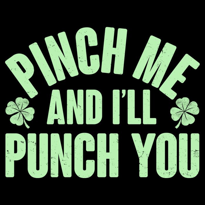 Funny St Patrick's Day Pinch Me And I'll Punch You Kids Hoodie