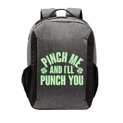 Funny St Patrick's Day Pinch Me And I'll Punch You Vector Backpack