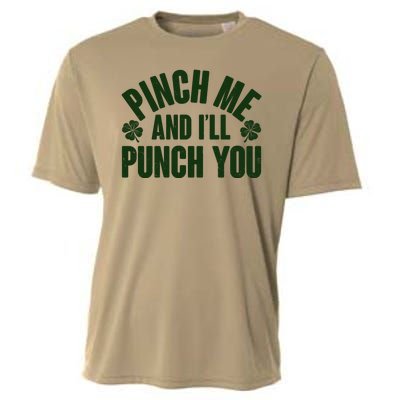 Funny St Patrick's Day Pinch Me And I'll Punch You Cooling Performance Crew T-Shirt