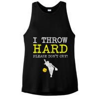 Fastpitch Softball Pitcher Ladies PosiCharge Tri-Blend Wicking Tank