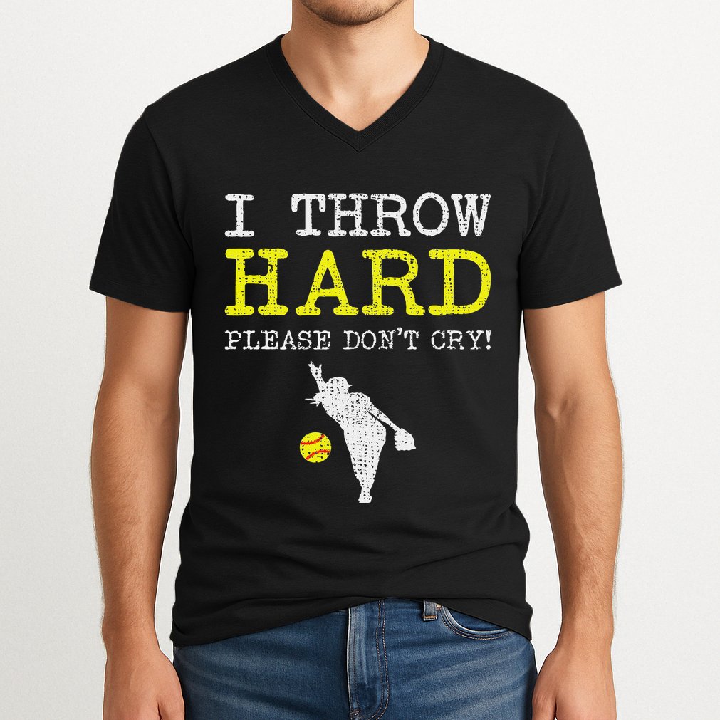 Fastpitch Softball Pitcher V-Neck T-Shirt