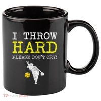 Fastpitch Softball Pitcher 11oz C Handle Ceramic Mug