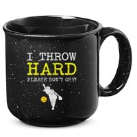 Fastpitch Softball Pitcher 15oz Campfire Ceramic Mug