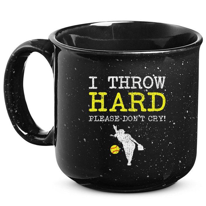 Fastpitch Softball Pitcher 15oz Campfire Ceramic Mug