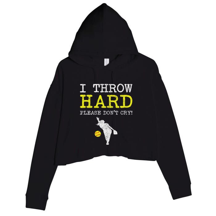 Fastpitch Softball Pitcher Crop Fleece Hoodie