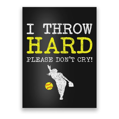 Fastpitch Softball Pitcher Poster