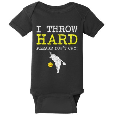 Fastpitch Softball Pitcher Baby Bodysuit
