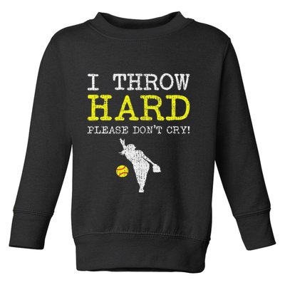 Fastpitch Softball Pitcher Toddler Sweatshirt
