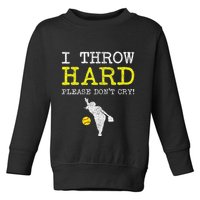 Fastpitch Softball Pitcher Toddler Sweatshirt