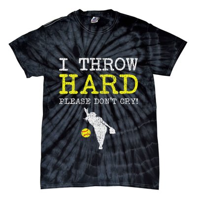 Fastpitch Softball Pitcher Tie-Dye T-Shirt