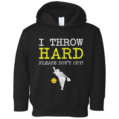Fastpitch Softball Pitcher Toddler Hoodie