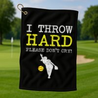 Fastpitch Softball Pitcher Golf Towel